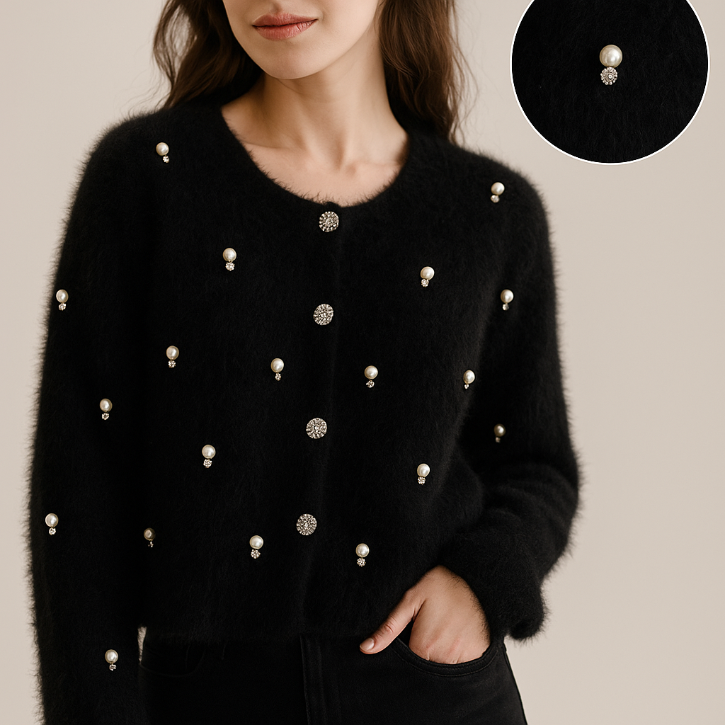 Atelier Perlé Cashmere Cardigan