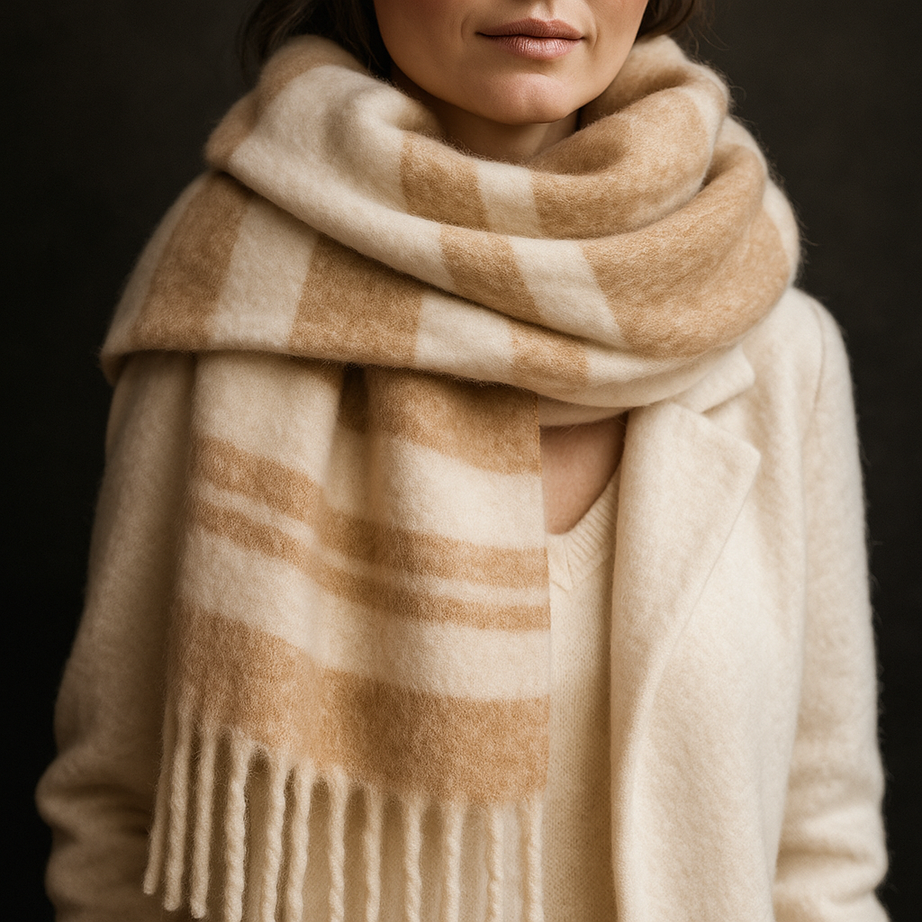 Aria Frost Cashmere Scarf