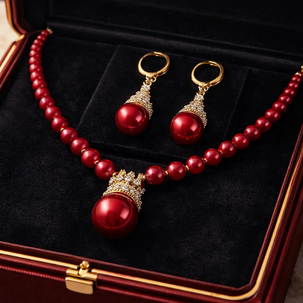 Crown of Grace Pearl Set