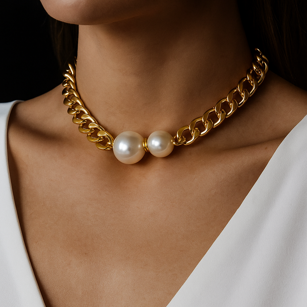 Opèra Double Pearl Chain