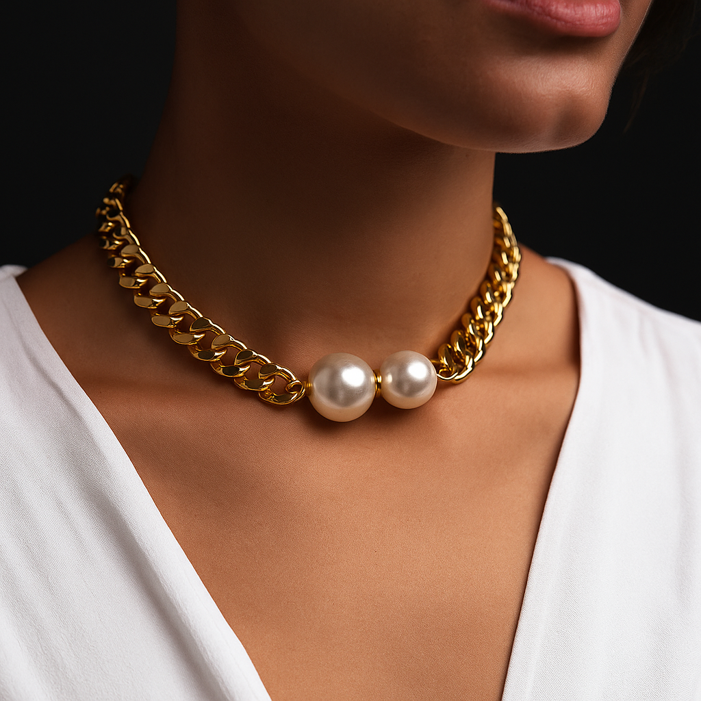 Opèra Double Pearl Chain