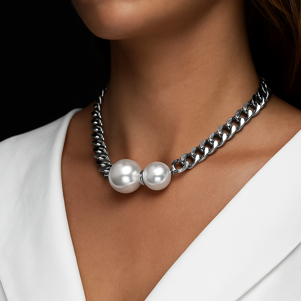 Opèra Double Pearl Chain
