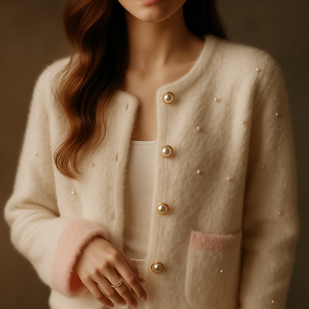 Pearl Haven Cashmere Cardigan