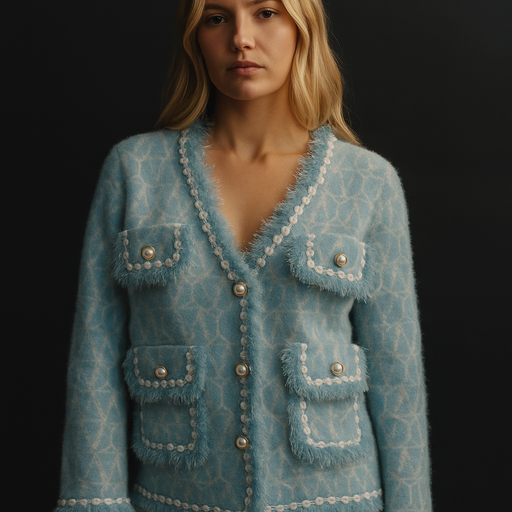 Riviera Pearl Cashmere Cardigan