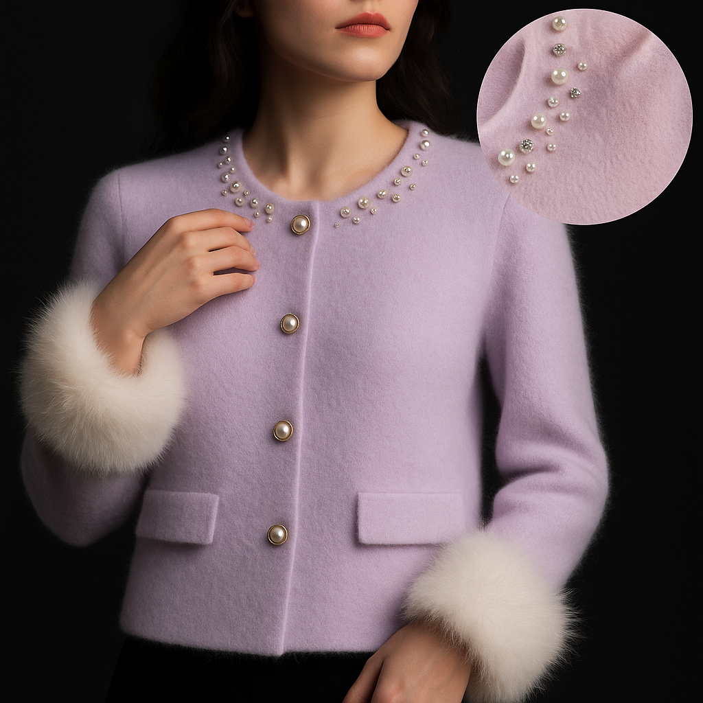 Fleur Blanche Cashmere Cardigan