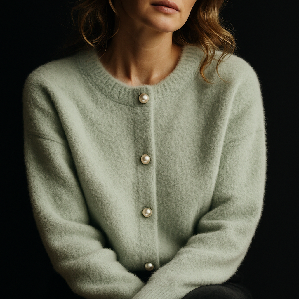 Opaline Cloud Cashmere Cardigan