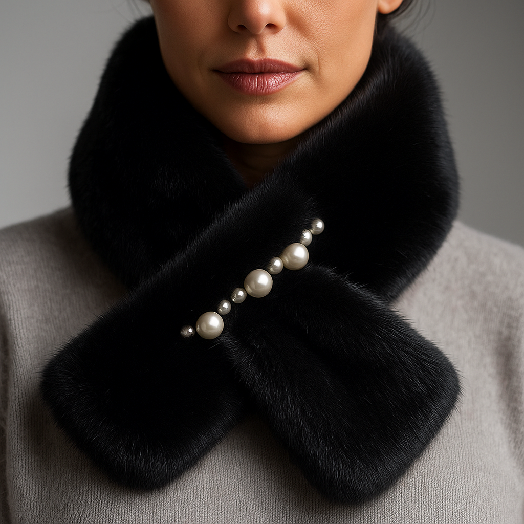 Velour Pearl Cashmere Scarf