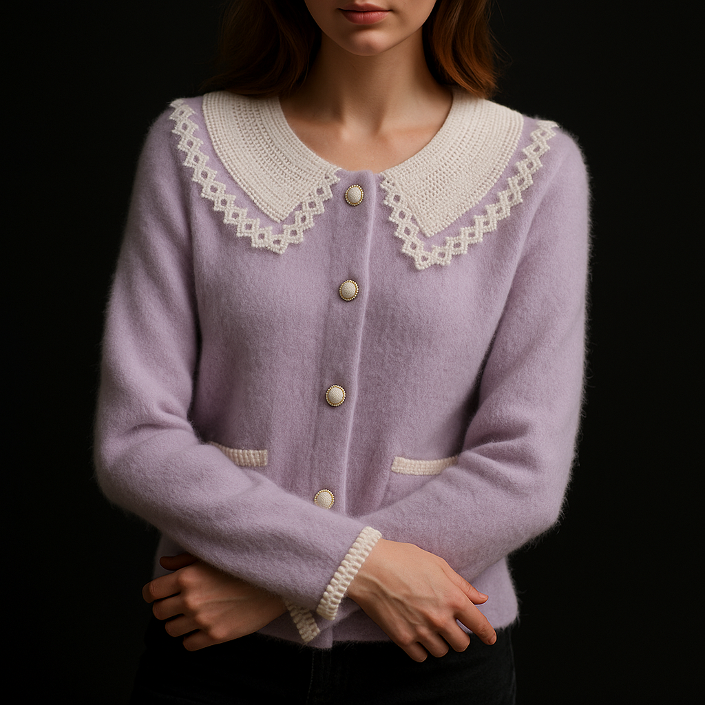 Belle Étoile Cashmere Knit Cardigan