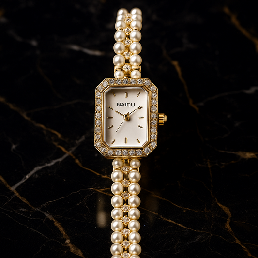 Naidu Royal Pearl Bracelet Watch