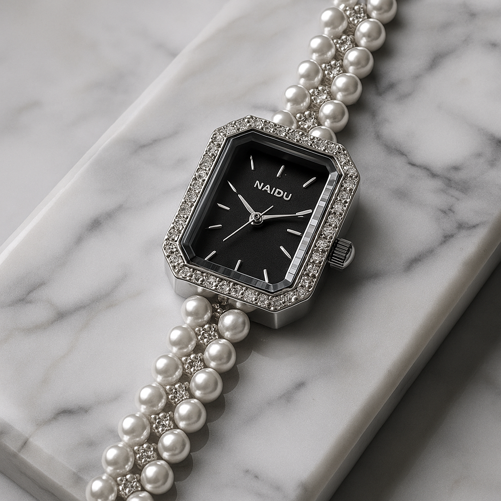 Naidu Royal Pearl Bracelet Watch