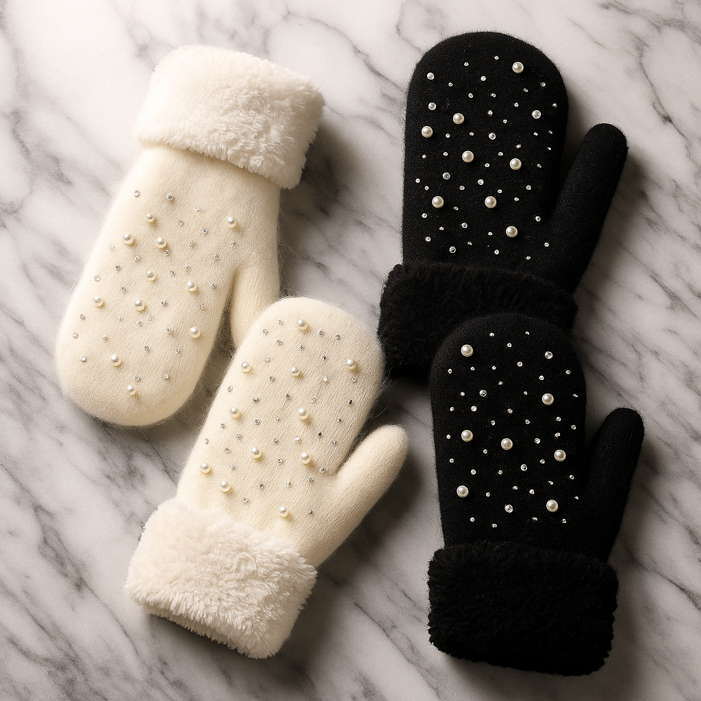Maison Pearl Cashmere Gloves