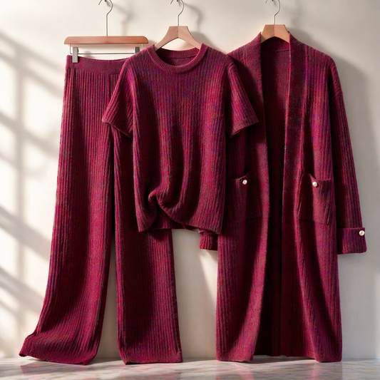 Pauline Cashmere Signature Knit Set