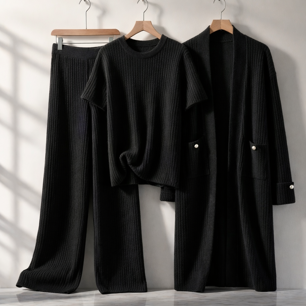 Pauline Cashmere Signature Knit Set