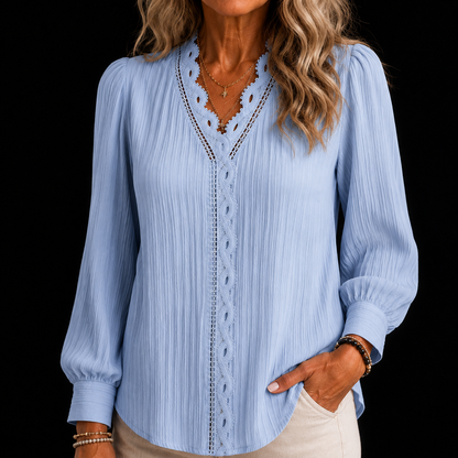 Juliette Lace Trim Blouse