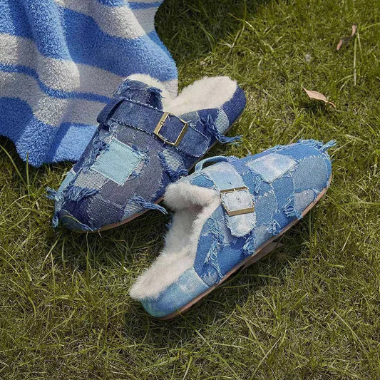 Denim Nomad Slides