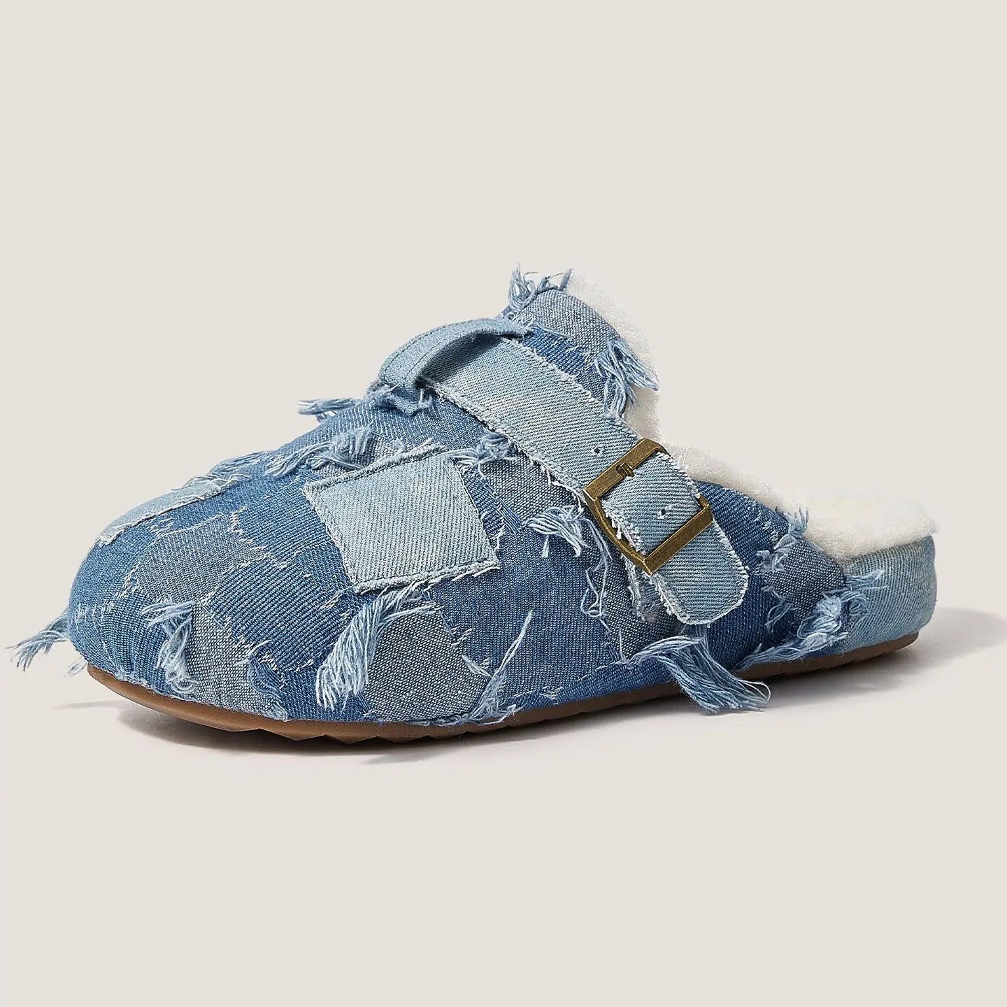 Denim Nomad Slides