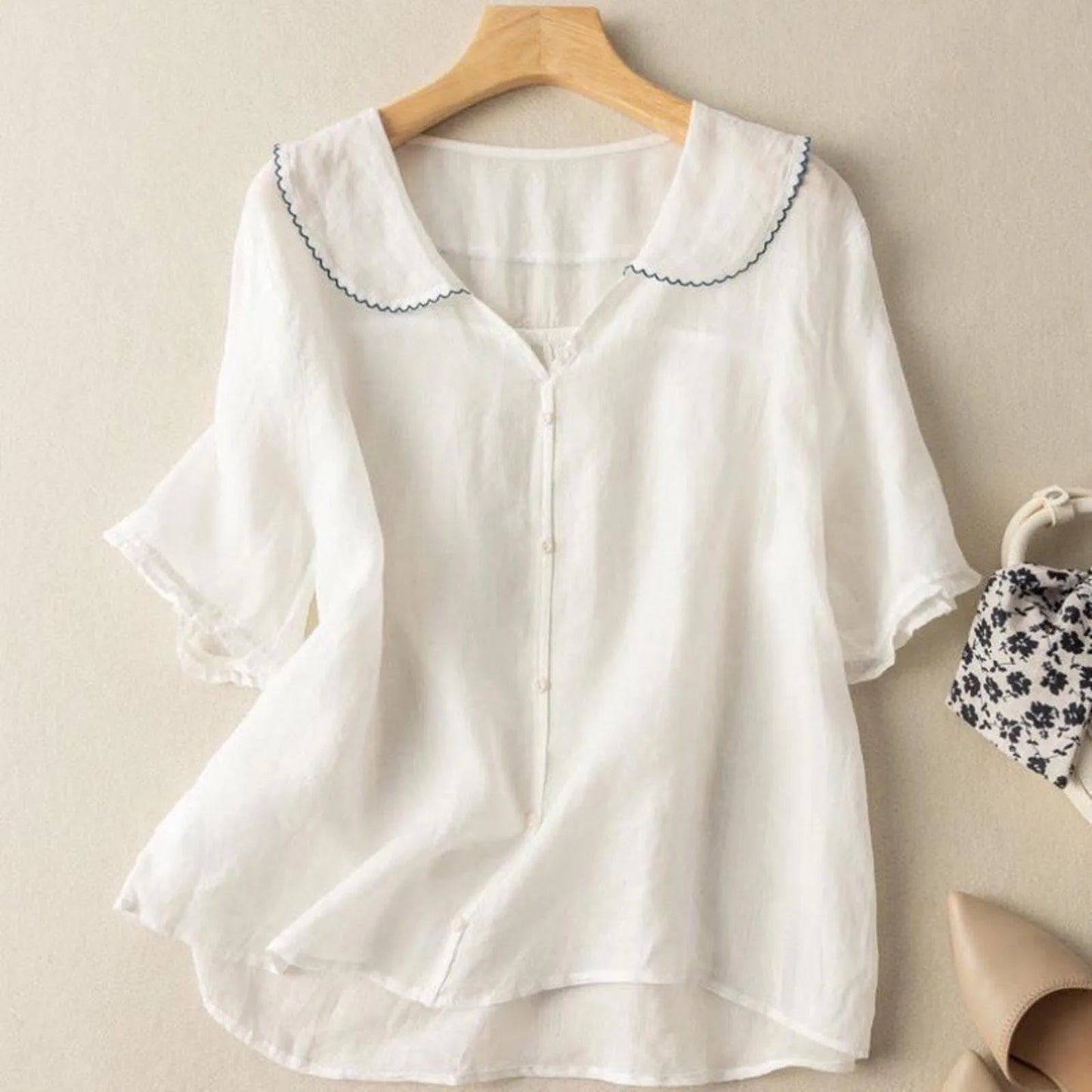 ADELE LINEN BLOUSE