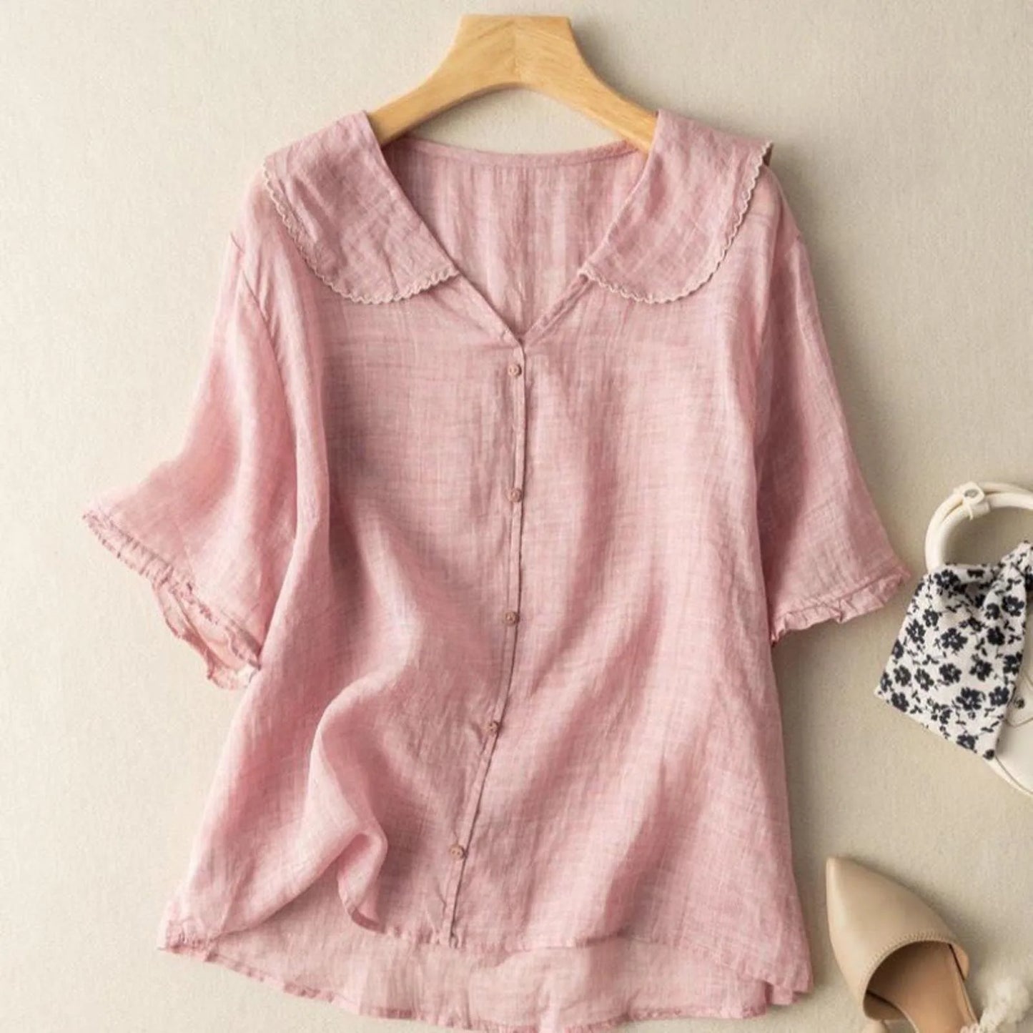 ADELE LINEN BLOUSE