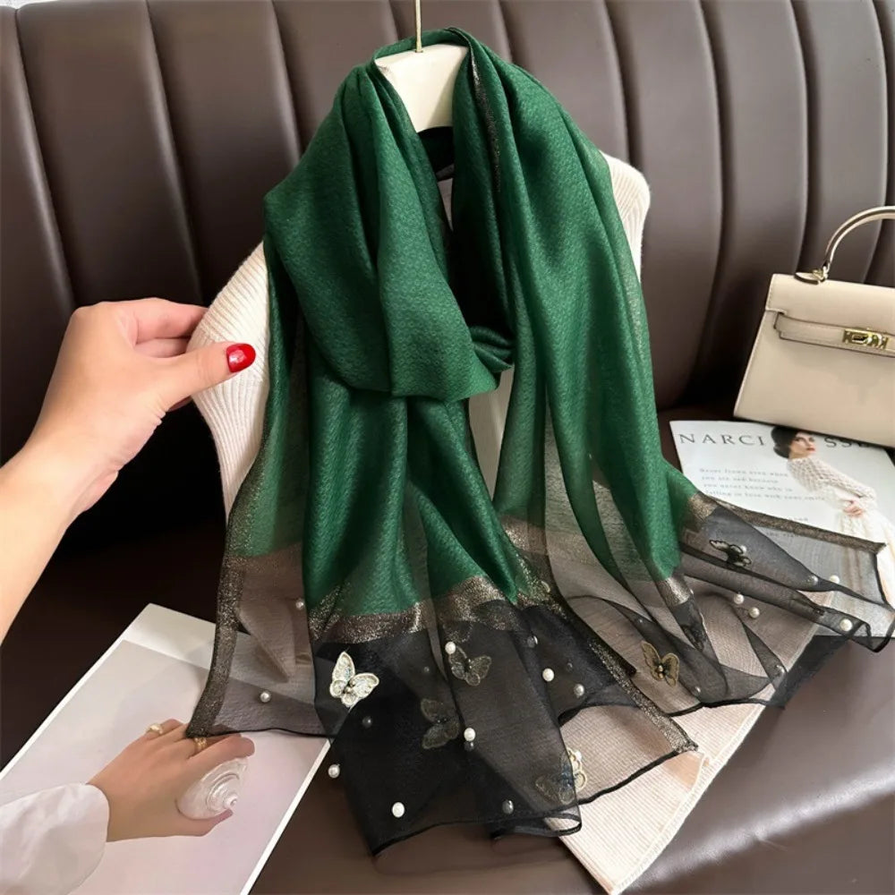 Vivienne Pearl Silk Shawl