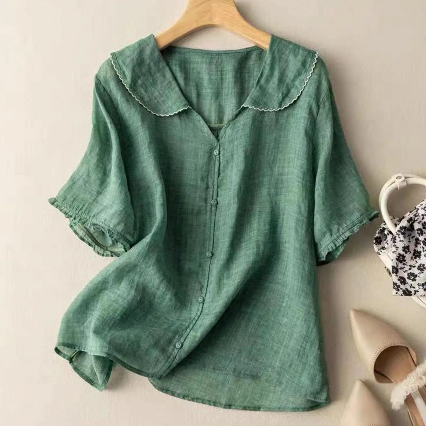 ADELE LINEN BLOUSE