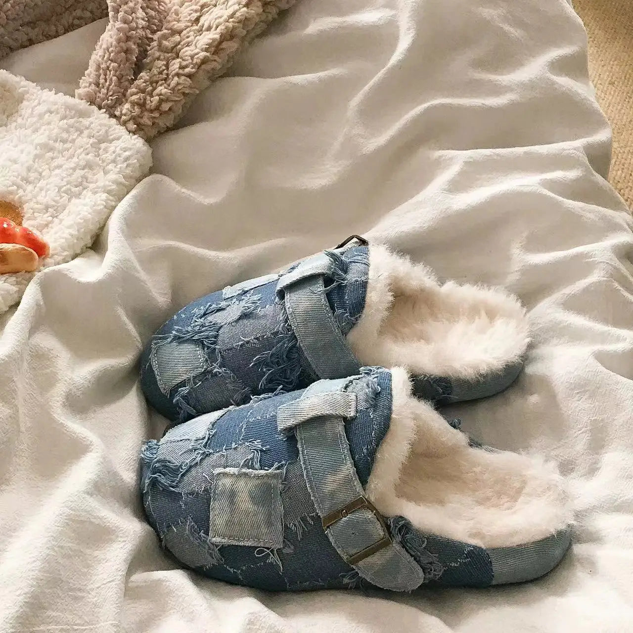 Denim Nomad Slides