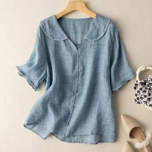 ADELE LINEN BLOUSE