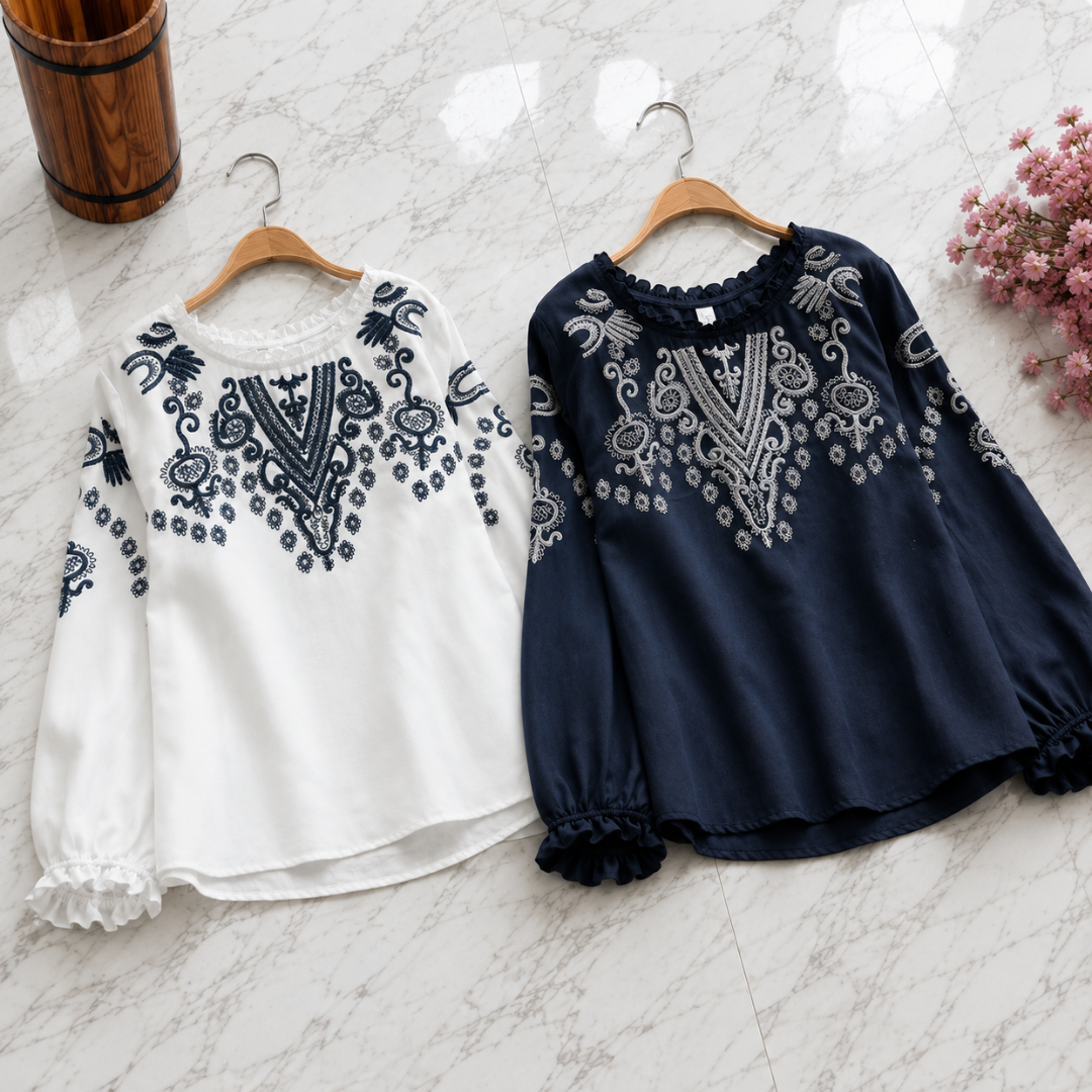 Margaret Grace Cotton Blouse