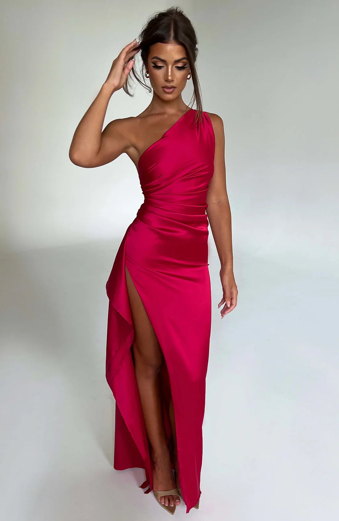 SERENNA SATIN DRESS