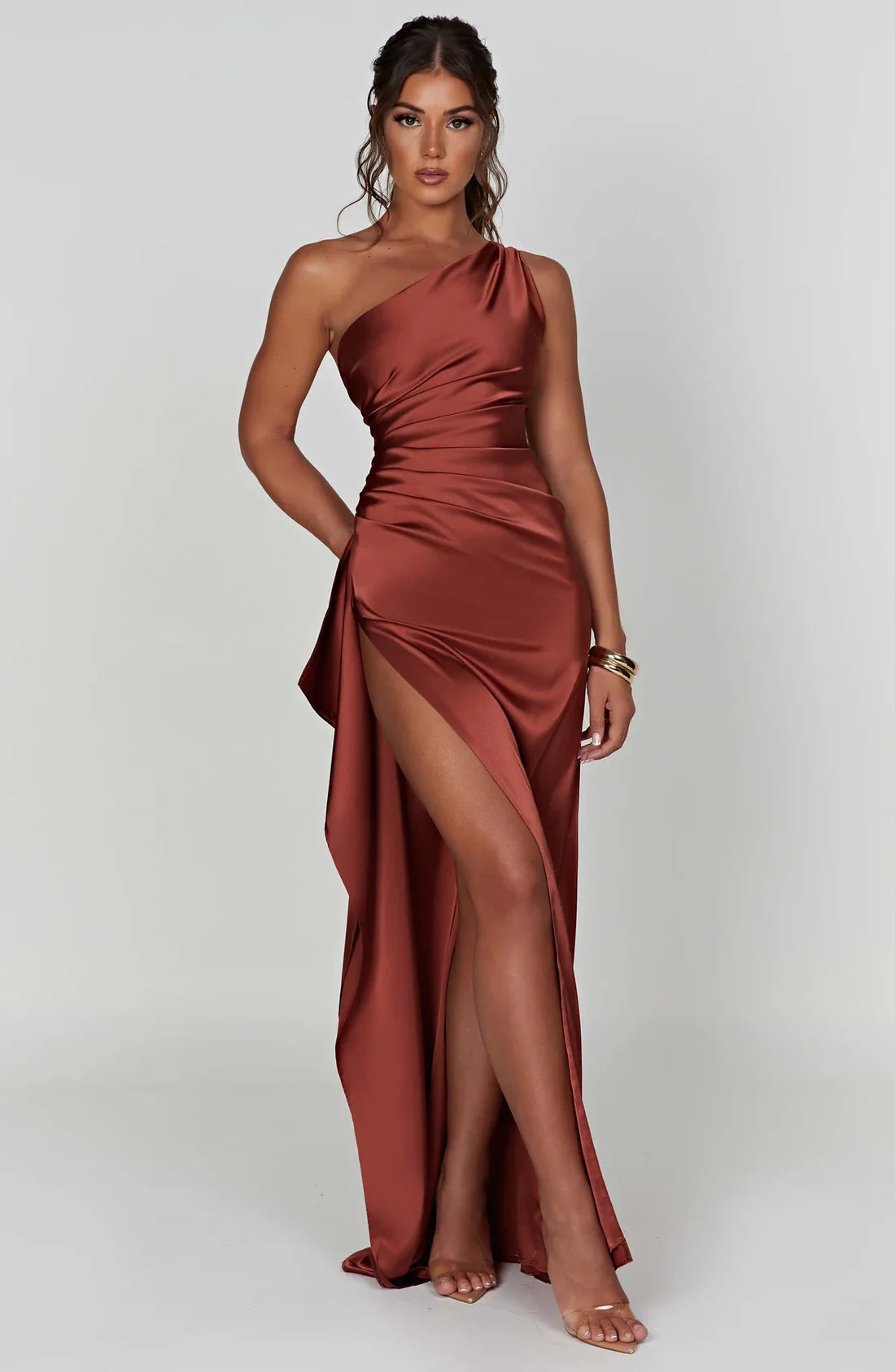 SERENNA SATIN DRESS