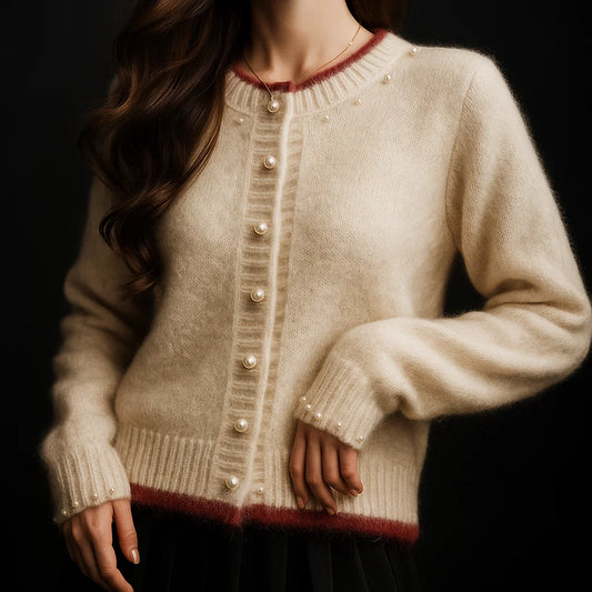 Empress Cashmere Pearl Cardigan