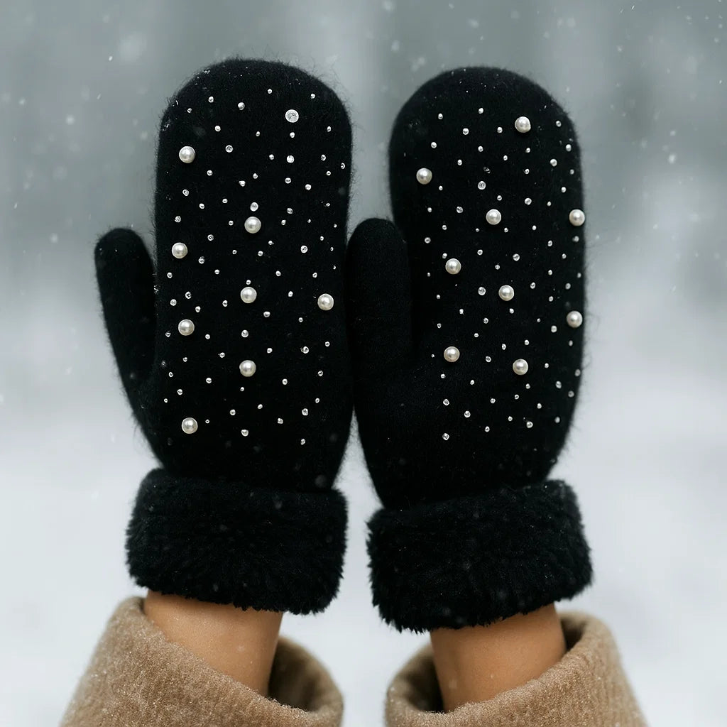 Maison Pearl Cashmere Gloves