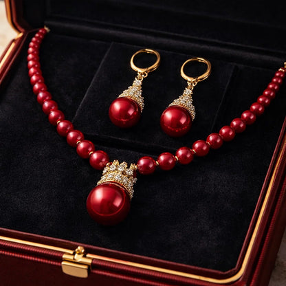 Crown of Grace Pearl Set