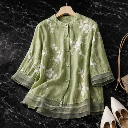 Alena Linen Blouse