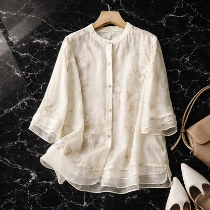 Alena Linen Blouse