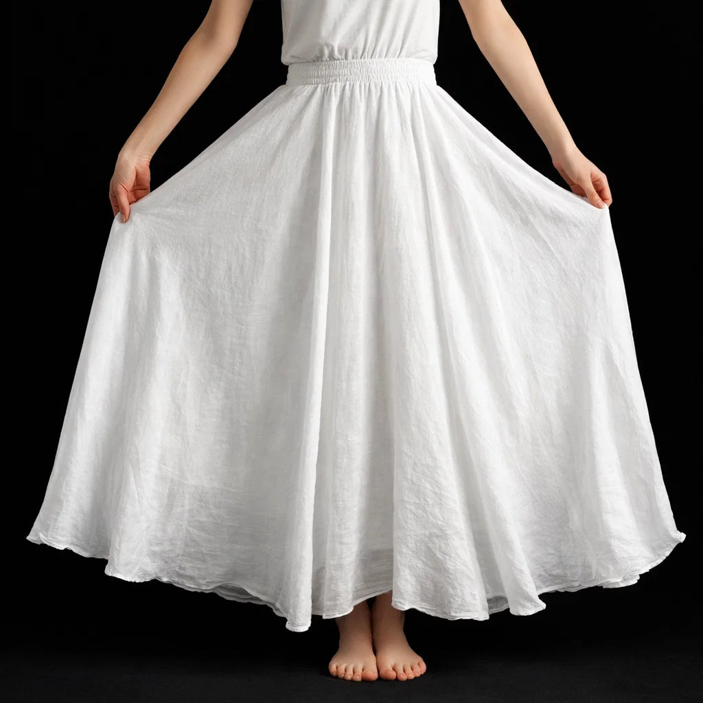 Santorini Linen Skirt