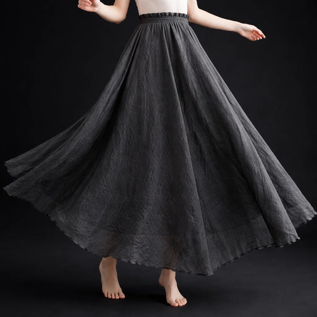 Santorini Linen Skirt