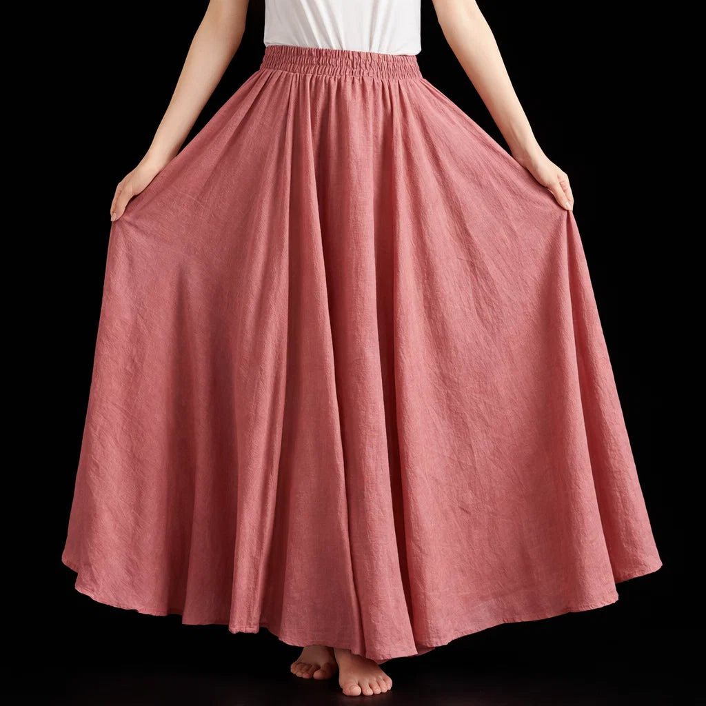 Santorini Linen Skirt