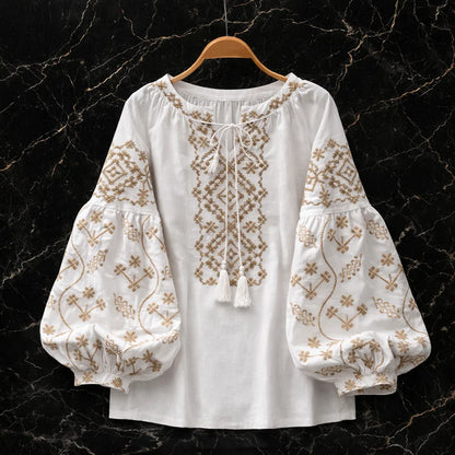 Adelina Linen Blouse