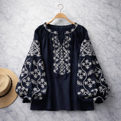 Adelina Linen Blouse