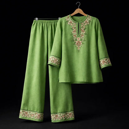 Jasmine Floral Linen Set